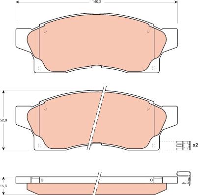 TRW GDB877 - Тормозные колодки, дисковые, комплект autospares.lv