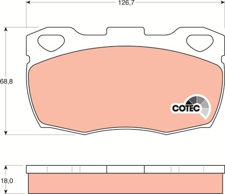 TRW GDB395 - Тормозные колодки, дисковые, комплект autospares.lv