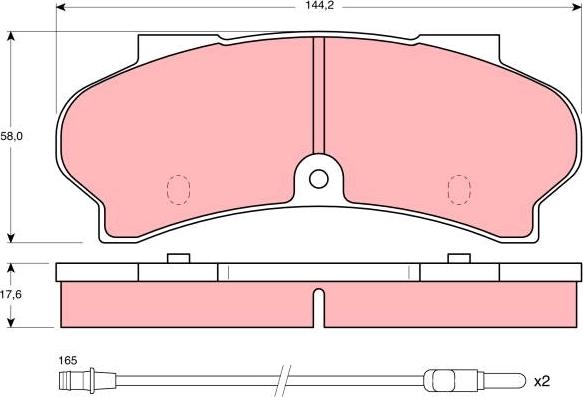 TRW GDB397 - Тормозные колодки, дисковые, комплект autospares.lv