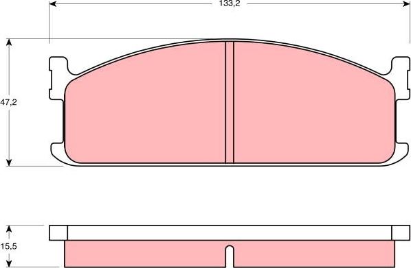 TRW GDB345 - Тормозные колодки, дисковые, комплект autospares.lv