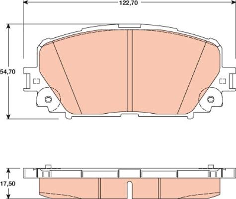 TRW GDB3460 - Тормозные колодки, дисковые, комплект autospares.lv