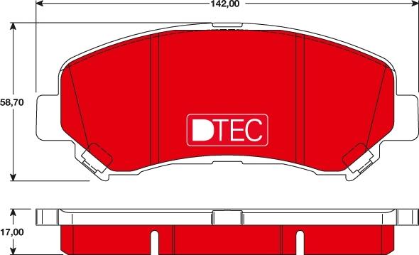 TRW GDB3467DTE - Тормозные колодки, дисковые, комплект autospares.lv