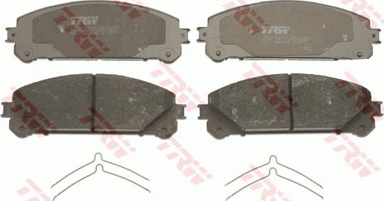 TRW GDB3484DT - Тормозные колодки, дисковые, комплект autospares.lv