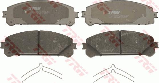 TRW GDB3484 - Тормозные колодки, дисковые, комплект autospares.lv