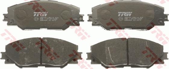 TRW GDB3424AT - Тормозные колодки, дисковые, комплект autospares.lv