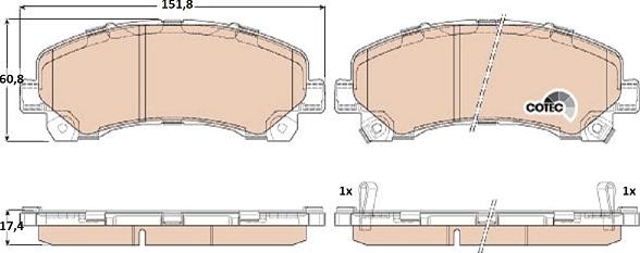 TRW GDB3545 - Тормозные колодки, дисковые, комплект autospares.lv