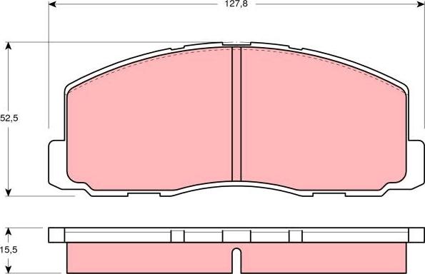 TRW GDB355 - Тормозные колодки, дисковые, комплект autospares.lv