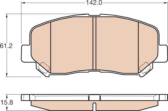 TRW GDB3562 - Тормозные колодки, дисковые, комплект autospares.lv