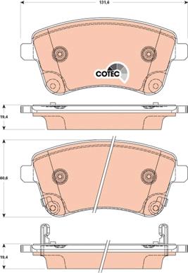 TRW GDB3509 - Тормозные колодки, дисковые, комплект autospares.lv