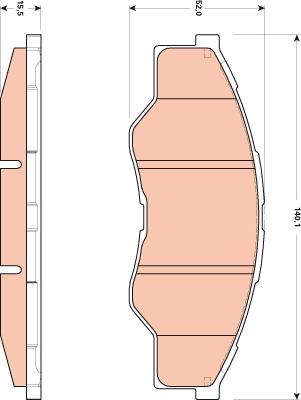 TRW GDB3500 - Тормозные колодки, дисковые, комплект autospares.lv