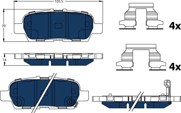 TRW GDB3508BTE - Тормозные колодки, дисковые, комплект autospares.lv