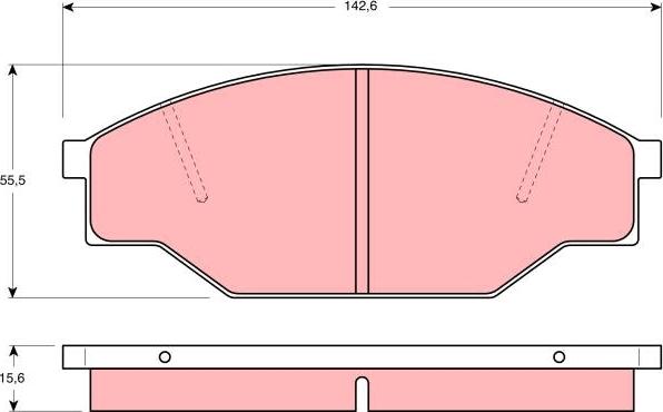 TRW GDB351 - Тормозные колодки, дисковые, комплект autospares.lv