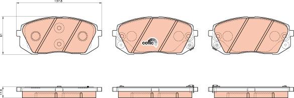 TRW GDB3530AT - Тормозные колодки, дисковые, комплект autospares.lv