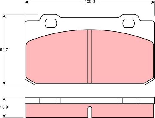 TRW GDB353 - Тормозные колодки, дисковые, комплект autospares.lv