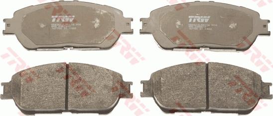 TRW GDB3612 - Тормозные колодки, дисковые, комплект autospares.lv