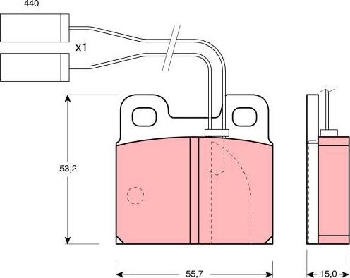 TRW GDB363 - Тормозные колодки, дисковые, комплект autospares.lv