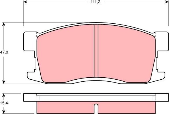 TRW GDB3094 - Тормозные колодки, дисковые, комплект autospares.lv