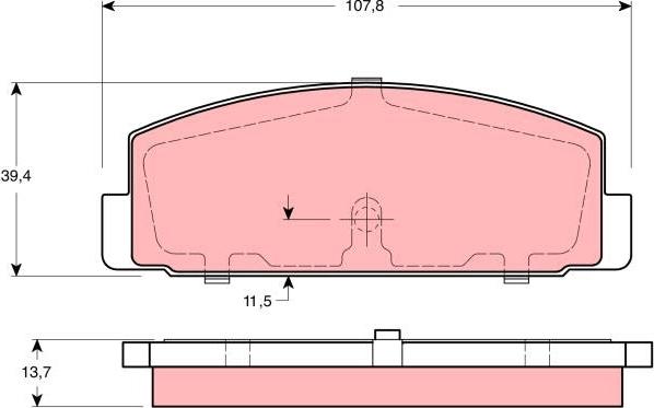 TRW GDB3194 - Тормозные колодки, дисковые, комплект autospares.lv