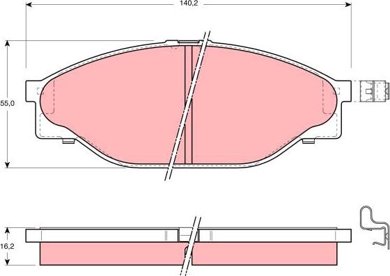 TRW GDB3109 - Тормозные колодки, дисковые, комплект autospares.lv