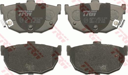 TRW GDB3170 - Тормозные колодки, дисковые, комплект autospares.lv