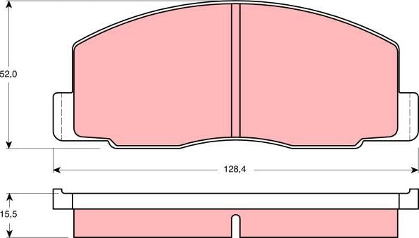 TRW GDB388 - Тормозные колодки, дисковые, комплект autospares.lv