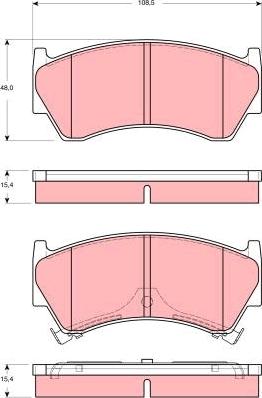 TRW GDB3391 - Тормозные колодки, дисковые, комплект autospares.lv