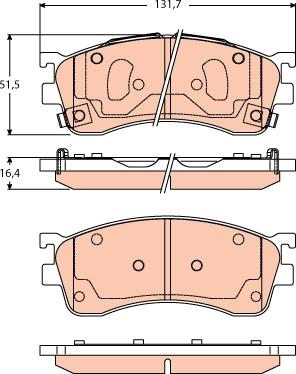 TRW GDB3304 - Тормозные колодки, дисковые, комплект autospares.lv