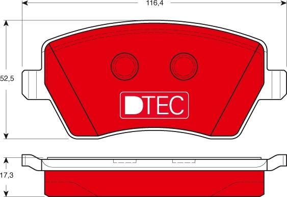 TRW GDB3332DTE - Тормозные колодки, дисковые, комплект autospares.lv