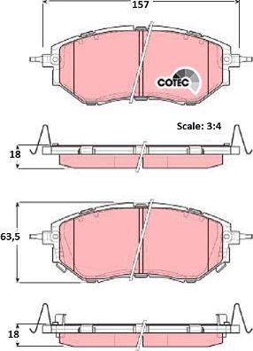 TRW GDB3372 - Тормозные колодки, дисковые, комплект autospares.lv