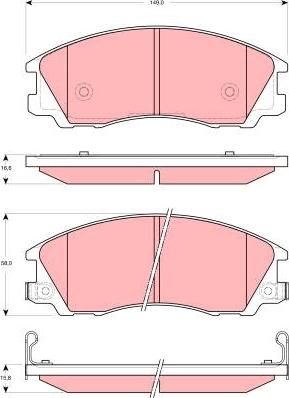 Jurid 572540J-D - Тормозные колодки, дисковые, комплект autospares.lv