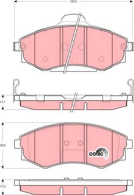 TRW GDB3256 - Тормозные колодки, дисковые, комплект autospares.lv