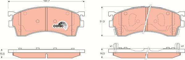 TRW GDB3209 - Тормозные колодки, дисковые, комплект autospares.lv