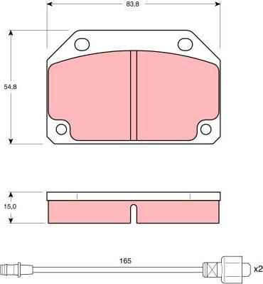 TRW GDB241 - Тормозные колодки, дисковые, комплект autospares.lv