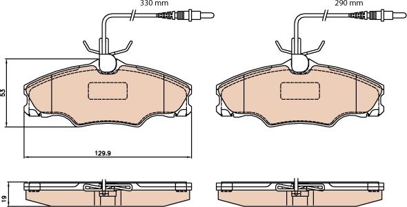 TRW GDB2064 - Тормозные колодки, дисковые, комплект autospares.lv