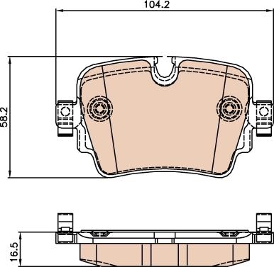 TRW GDB2066 - Тормозные колодки, дисковые, комплект autospares.lv