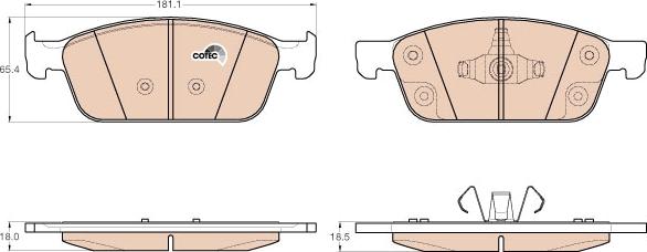 TRW GDB2009 - Тормозные колодки, дисковые, комплект autospares.lv