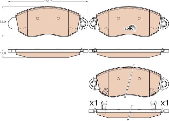 TRW GDB2006 - Тормозные колодки, дисковые, комплект autospares.lv