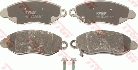 TRW GDB2006 - Тормозные колодки, дисковые, комплект autospares.lv