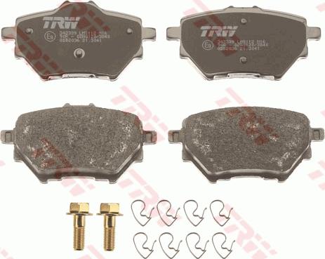 TRW GDB2036 - Тормозные колодки, дисковые, комплект autospares.lv