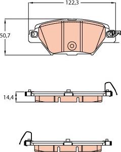 TRW GDB2199 - Тормозные колодки, дисковые, комплект autospares.lv