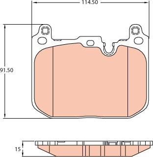 TRW GDB2137 - Тормозные колодки, дисковые, комплект autospares.lv