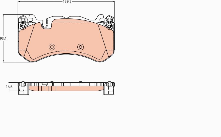 TRW GDB2220 - Тормозные колодки, дисковые, комплект autospares.lv