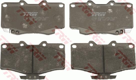 TRW GDB797 - Тормозные колодки, дисковые, комплект autospares.lv