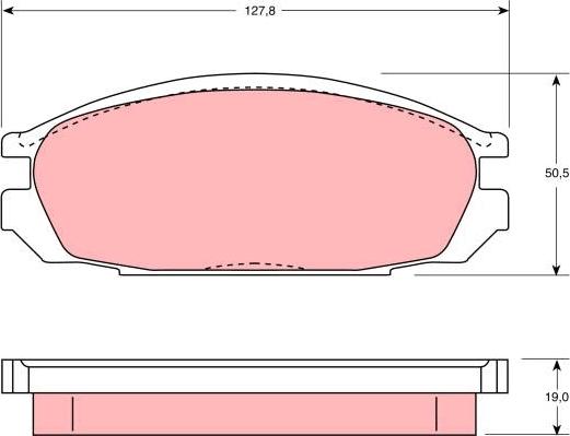 TRW GDB745 - Тормозные колодки, дисковые, комплект autospares.lv