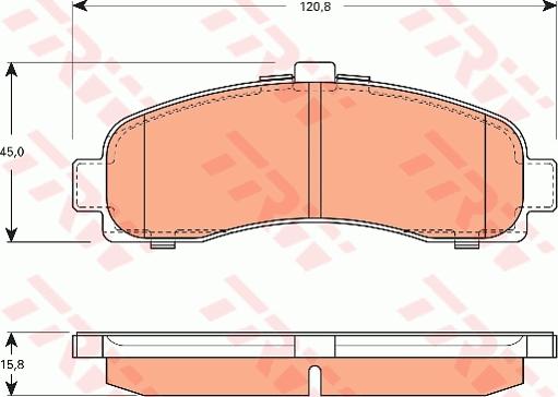 TRW GDB7590 - Тормозные колодки, дисковые, комплект autospares.lv