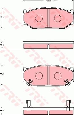 TRW GDB7691 - Тормозные колодки, дисковые, комплект autospares.lv