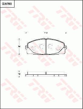 TRW GDB7693AT - Тормозные колодки, дисковые, комплект autospares.lv