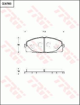 TRW GDB7693 - Тормозные колодки, дисковые, комплект autospares.lv