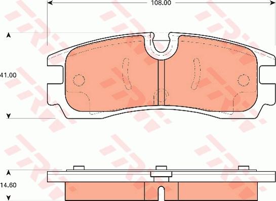 TRW GDB7646 - Тормозные колодки, дисковые, комплект autospares.lv