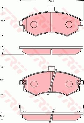 TRW GDB7665 - Тормозные колодки, дисковые, комплект autospares.lv